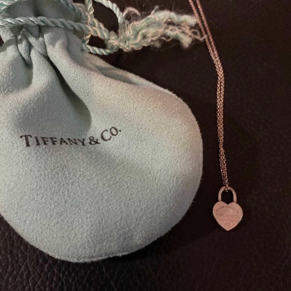 Tiffany Mini Lock Heart Necklace - Picture 1 of 3